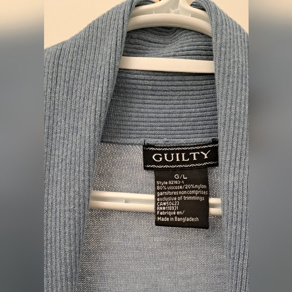 Blue Cardigan Guilty Large - Picture 4 of 8